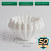 Giấy lọc Wave đáy phẳng cho phễu Kalita 155 185 túi 50 tờ CAFE DE KONA