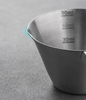 Ly inox 304 đong ml espresso pha máy, ly có vạch tiện dụng