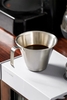 Ly inox 304 đong ml espresso pha máy, ly có vạch tiện dụng
