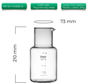 Bình thuỷ tinh hứng cà phê tháp cold drip Tiamo HG6331 mã HG6331-6 1000ml có vạch
