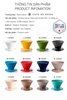 Phễu Pour over V60 01 sứ Hasami Nhật Bản Cafede Kona