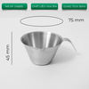 Ly inox 304 đong ml espresso CK6815 90ml và CK6816 250ml có vạch chia và mỏ rót
