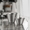Ly inox 304 đong ml espresso pha máy, ly có vạch tiện dụng