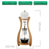 Bộ dụng cụ pha cà phê Cold Drip Tiamo HG6333 1200ml khung gỗ cong bình cầu