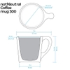 Ly NotNeutral LINO Coffee Mug cốc sứ in hình 300ml