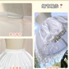 tùng ngắn mặt váy cưới lolita chân ren 2 lớp - cd 290