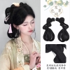 Tóc gia Hanfu cổ búi một mảnh hai bên kiểu dáng nhẹ nhàng kiểu cổ nhà Minh LC4- TOC12