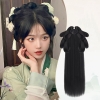 tóc gia sau đầu cổ trang hanfu trang phục cổ băng đô tóc tạo kiểu hoa hồng - toc44