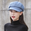 nón beret mũ nồi vải jean - ne68