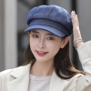 nón beret mũ nồi vải jean - ne68