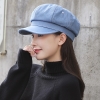 nón beret mũ nồi vải jean - ne68