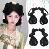 Tóc gia Hanfu cổ búi một mảnh hai bên kiểu dáng nhẹ nhàng kiểu cổ nhà Minh LC4- TOC12