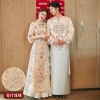 Bộ khỏa nữ hỷ phục váy cưới cô dâu xiuhe trung quốc màu vàng kim tuyến lấp lánh chụp ảnh cưới studio - VAY12
