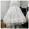 tùng ngắn mặt váy cưới lolita chân ren 2 lớp - cd 290