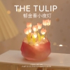 đèn ngủ hoa tulip gói nguyên liệu tự làm Handmade đồ trang trí cốc bí ngô kèm túi quà- HM07