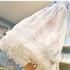 tùng ngắn mặt váy cưới lolita chân ren 2 lớp - cd 290