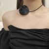 vòng cổ chocker hoa hồng lụa satin cho cô dâu thời trang chụp concept studio - cd 179
