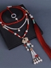 Vòng cổ tua rua dây dài mặt hanfu mã diện nhà minh - cd205