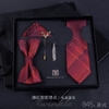 set nơ đeo cổ cà vạt cho nam mặt vest hộp túi quà tặng cho chú rể chụp ảnh cưới - CD258