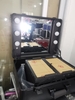 [HỎA TỐC HCM] thùng makeup vali kéo có đèn 3 màu 21 in đèn lồi - MK17