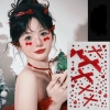 hạt dán lấp lánh nơ hồng dán mặt hóa trang makeup chụp ảnh concept nàng thơ - CD246
