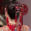 set trâm cài tóc cô dâu rồng đỏ hanfu xiuhe hỷ phục trung hoa - CD249