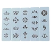 set 5 miếng khuôn in hình hoa vẽ mặt hóa trang cổ trang chụp ảnh đóng phim - cc08