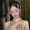 kẹp tóc cô dâu tu rua chuông vàng phong cách dân tộc- cd274