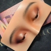mặt nạ 3d thực hành trang điểm nửa mặt tập dán mi đa tầng cho makeup và nối mi mắt nhìn xuống - mk12