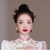 hoa tai chữ hỷ cô dâu váy xiuhe cổ trang chụp studio cưới concept - cd279