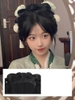 tóc gia sau đầu cổ trang hanfu trang phục cổ băng đô tóc tạo kiểu hoa hồng - toc44