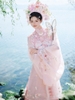 bộ đồ cổ trang hanfu trung quốc màu hồng chụp ảnh concept studio - VAY04
