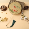 Quạt cầm tay tròn cổ xưa dành mặt hanfu sườn xám áo dài - quat10