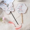 Quạt gỗ voan thiêu sườn xám cổ xưa quạt cầm tay múa hanfu cổ trang -QUAT07