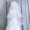 voan lúp cô dâu dài vừa 2 lớp 60-80CM ngoc trai nhiều mẫu dùng cho lễ cưới chụp studio - CD135