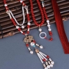 Vòng cổ tua rua dây dài mặt hanfu mã diện nhà minh - cd205