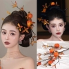 cài tóc cô dâu quả lựu mặt hỷ phục sườn xám chụp studio concept - cd273