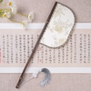 quạt nửa tròn tre lá bạch quả phong cách hanfu cổ trang - QUAT06