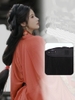 búi tóc gia cổ trang ruy băng đỏ một mảnh sau đầu áo choàng thời chiến quốc - TOC43