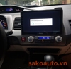 lắp màn hình android honda civic 2010