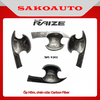 Ốp gương - Ốp tay cửa - Ốp Chén cửa - Nắp xăng Toyota Raize 2022 - 2025 Carbon cao cấp