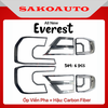Ốp tay cửa - Chén cửa - Ốp Gương - Ốp đèn pha hậu - Ốp sườn mang cá Ford Everest 2023 - 2025 Carbon