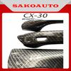 Ốp tay cửa - Ốp chén hõm cửa - Gương chiếu hậu - Nắp bình xăng Mazda CX-30 Phụ Kiện dán Carbon fiber