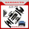Ốp tay cửa - Ốp chén hõm cửa - Gương chiếu hậu - Nắp bình xăng Mazda CX-30 Phụ Kiện dán Carbon fiber