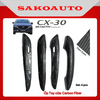 Ốp tay cửa - Ốp chén hõm cửa - Gương chiếu hậu - Nắp bình xăng Mazda CX-30 Phụ Kiện dán Carbon fiber