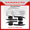 Ốp tay cửa - Ốp hõm cửa xe hyundai Elantra 2017 - 2022 Carbon Phụ kiện nắp xăng gương