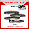 Ốp Tay Hõm cửa - ốp gương - nắp xăng Mitsubishi Xpander 2018 - 2025 Carbon cao cấp