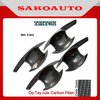 Ốp tay nắm cửa - Ốp chén hõm cửa - Ốp gương - Ốp nắp xăng xe Triton 2015 - 2023 Carbon cao cấp bóng đẹp