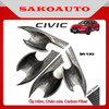 Ốp tay nắm - Ốp chén cửa - Ốp gương - Nắp xăng Honda Civic 2022 - 2025 full xe Carbon bên ngoài