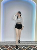 Áo tanktop crop lưới sọc f21